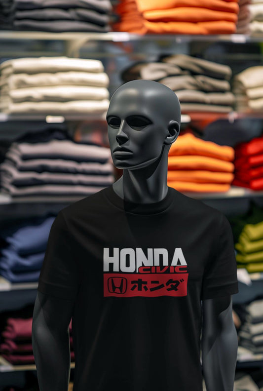 🔴 Camiseta Honda Civic – Japanese Style