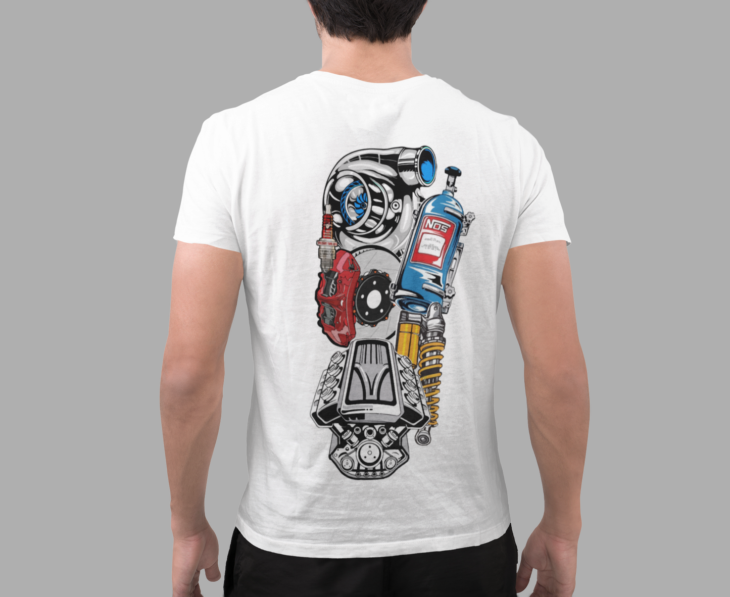 Sudadera-camiseta mecánica conjunto