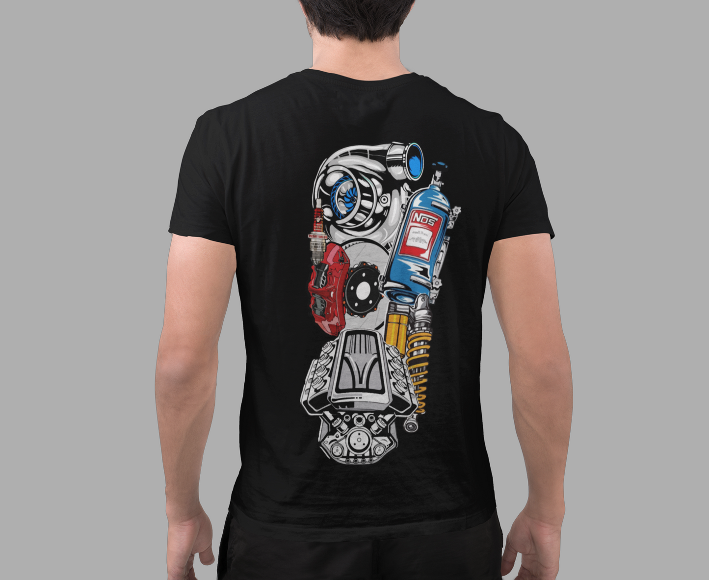 Sudadera-camiseta mecánica conjunto