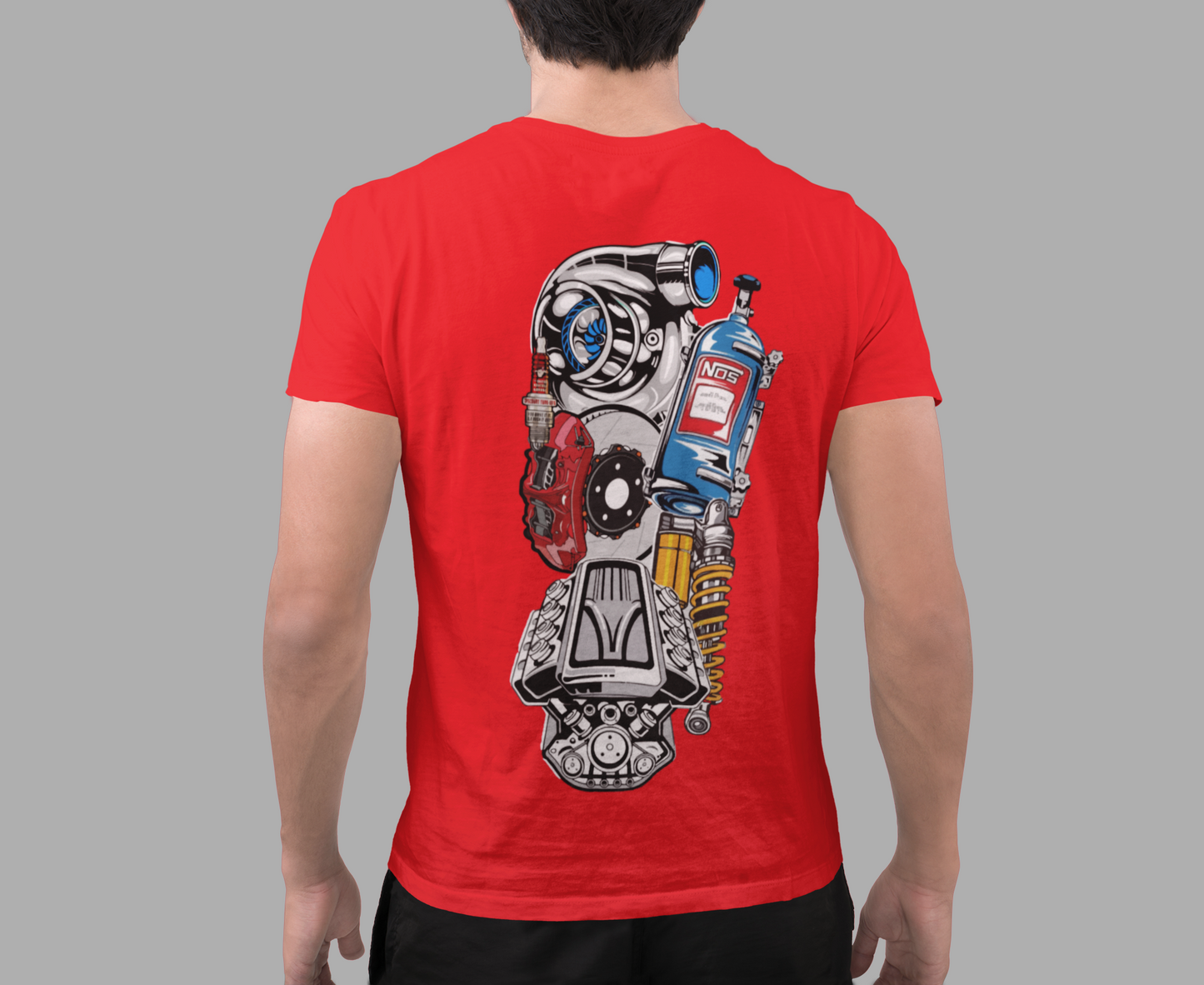 Sudadera-camiseta mecánica conjunto