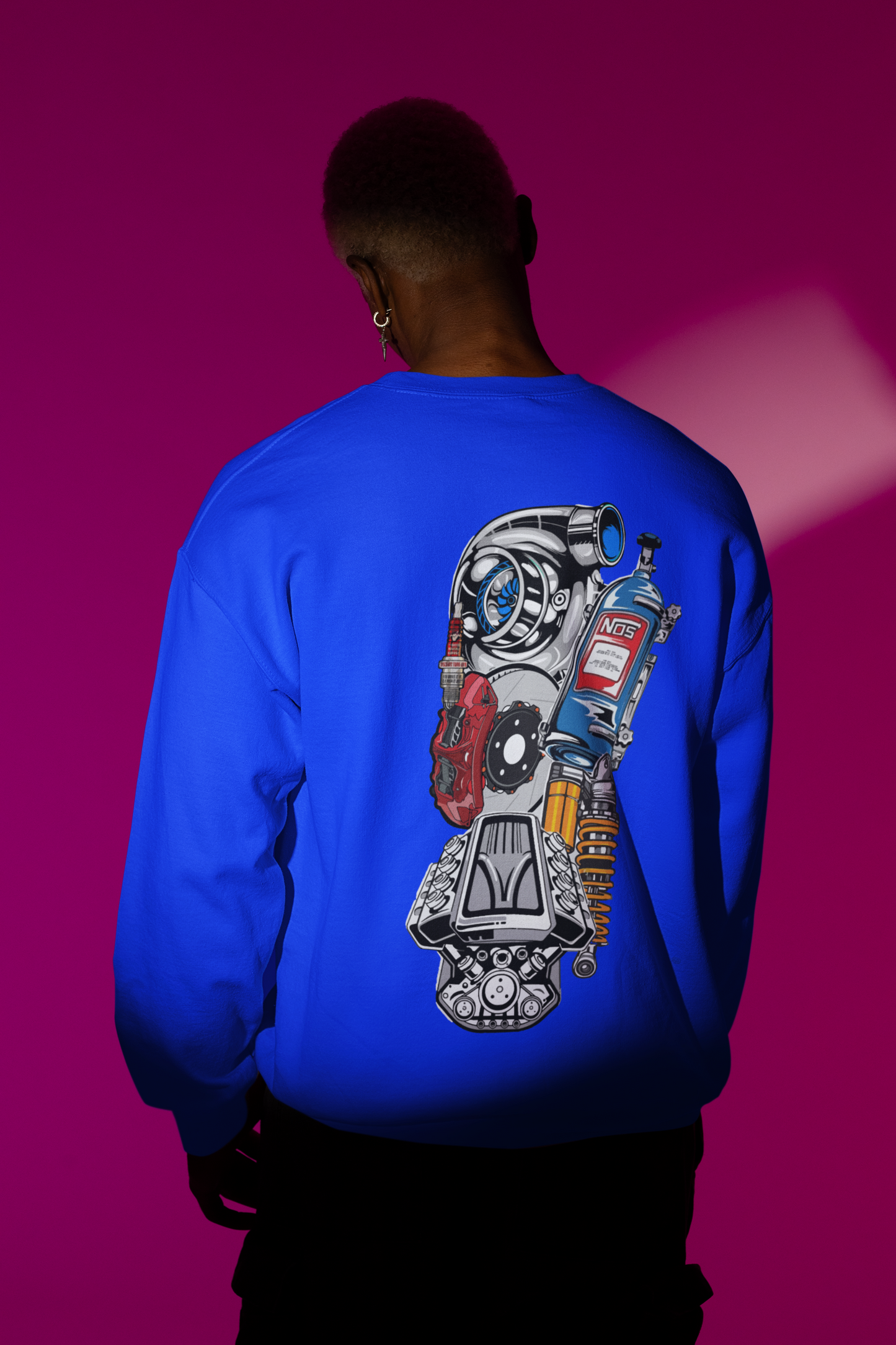 Sudadera-camiseta mecánica conjunto