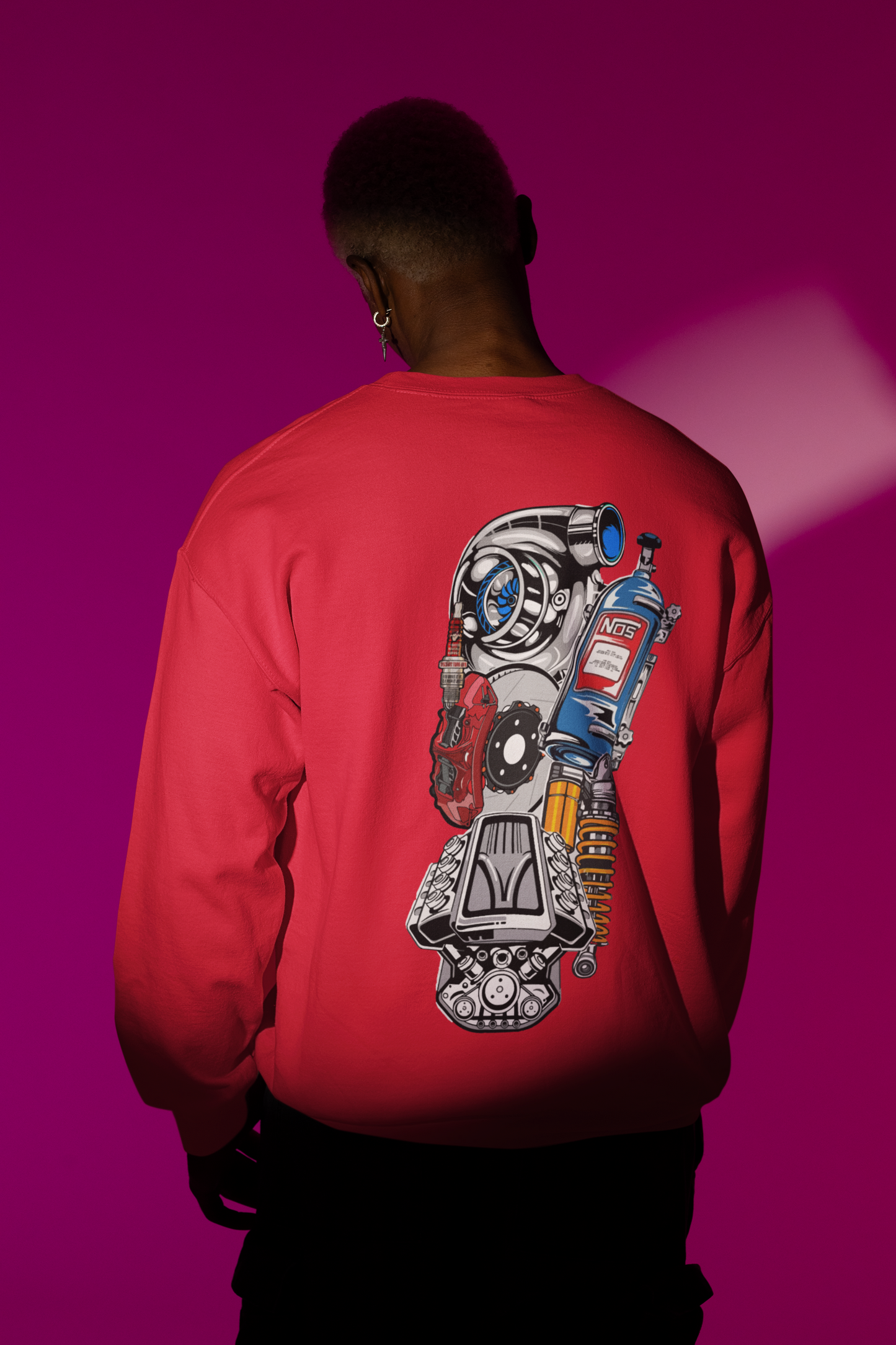 Sudadera-camiseta mecánica conjunto