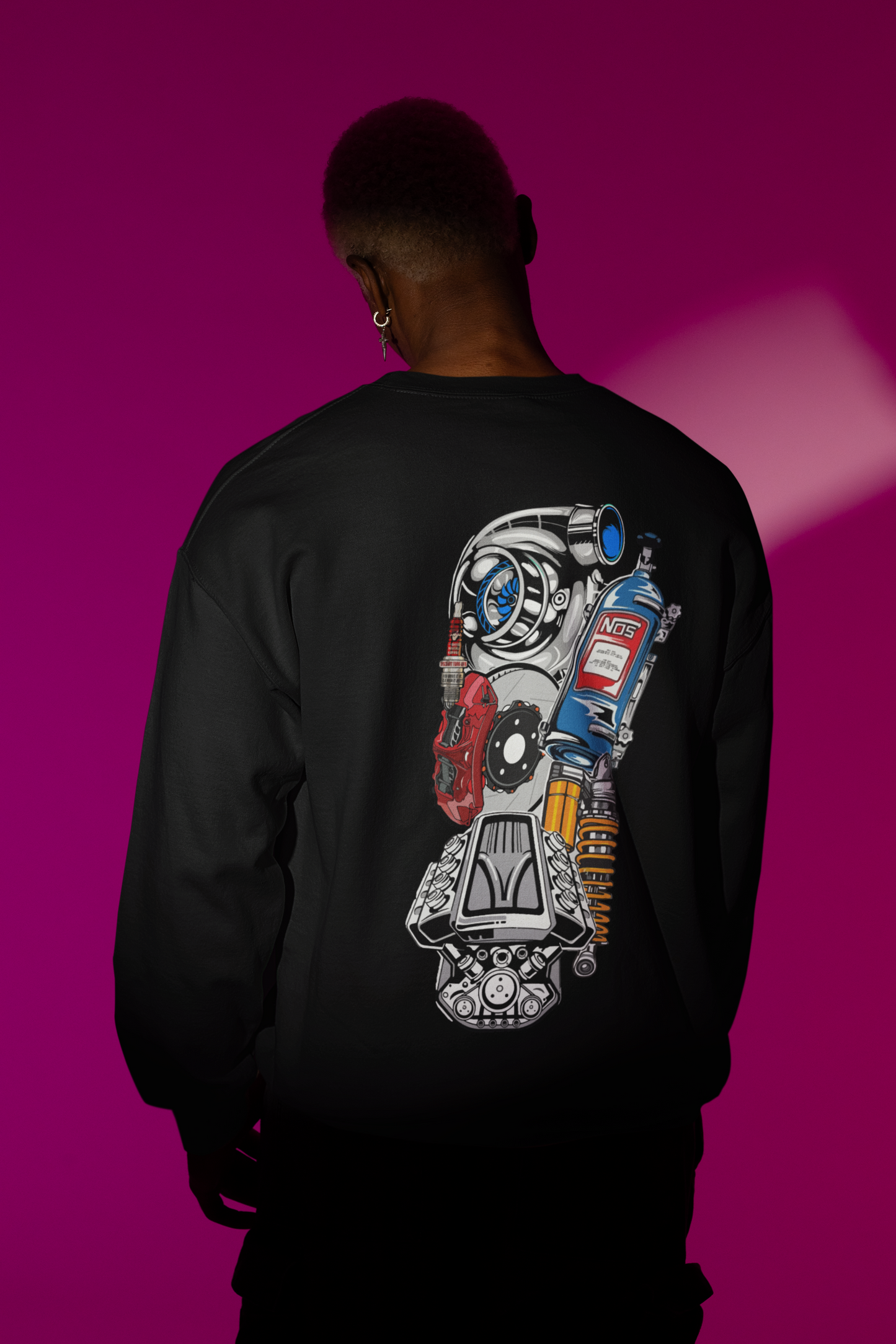 Sudadera-camiseta mecánica conjunto