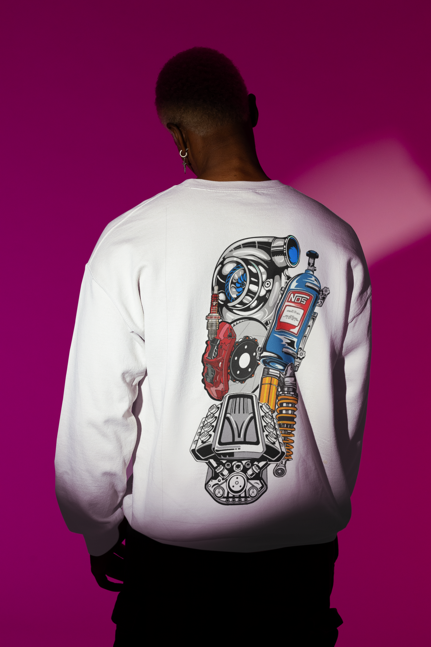 Sudadera-camiseta mecánica conjunto